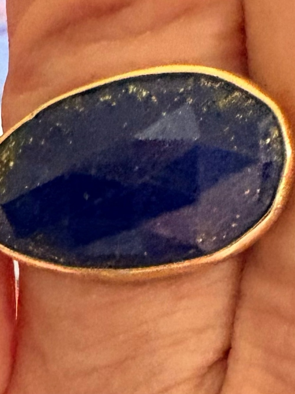 Jes Maharry “ creative, spark “ lapis, lazuli ring